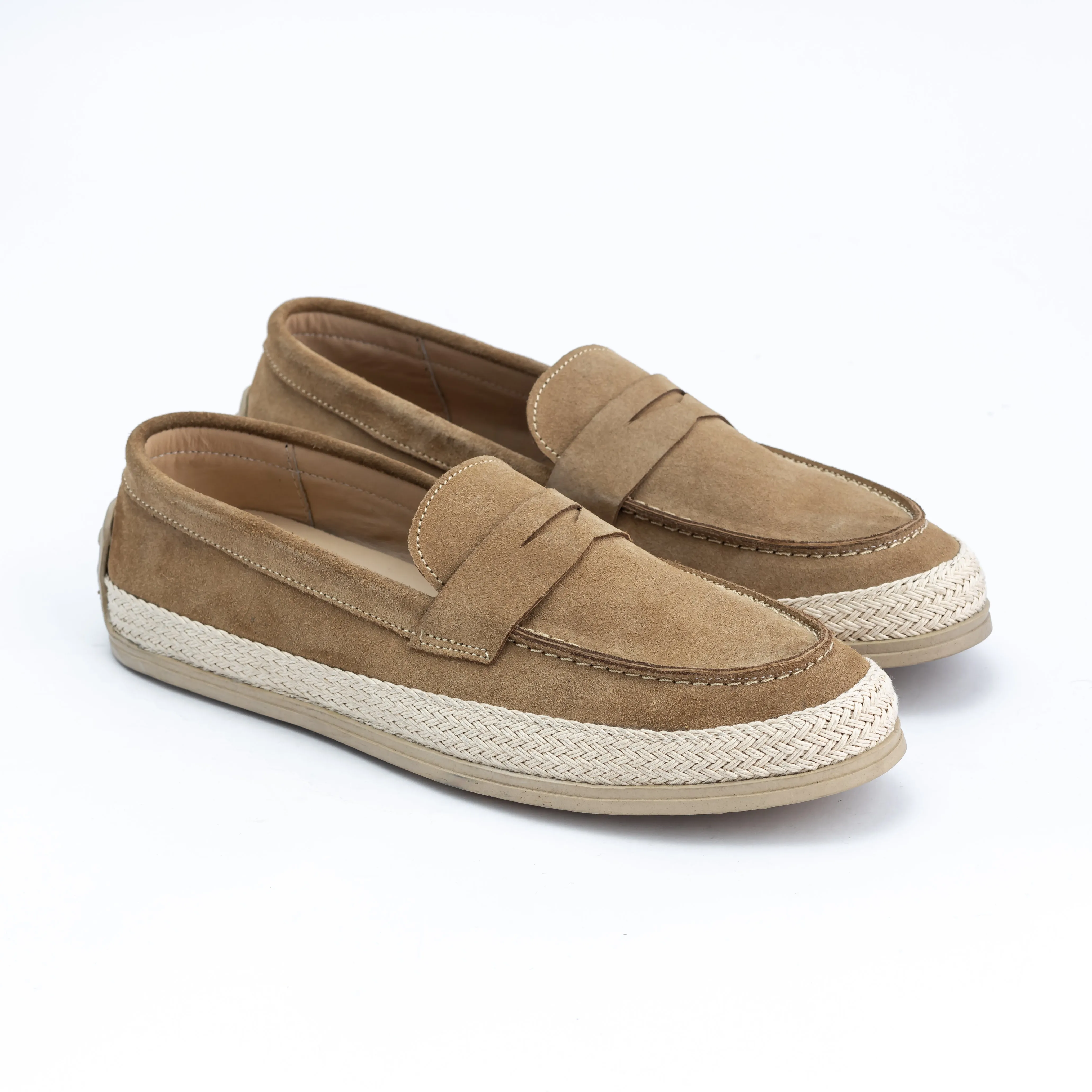 Beige Suede Espadrillis