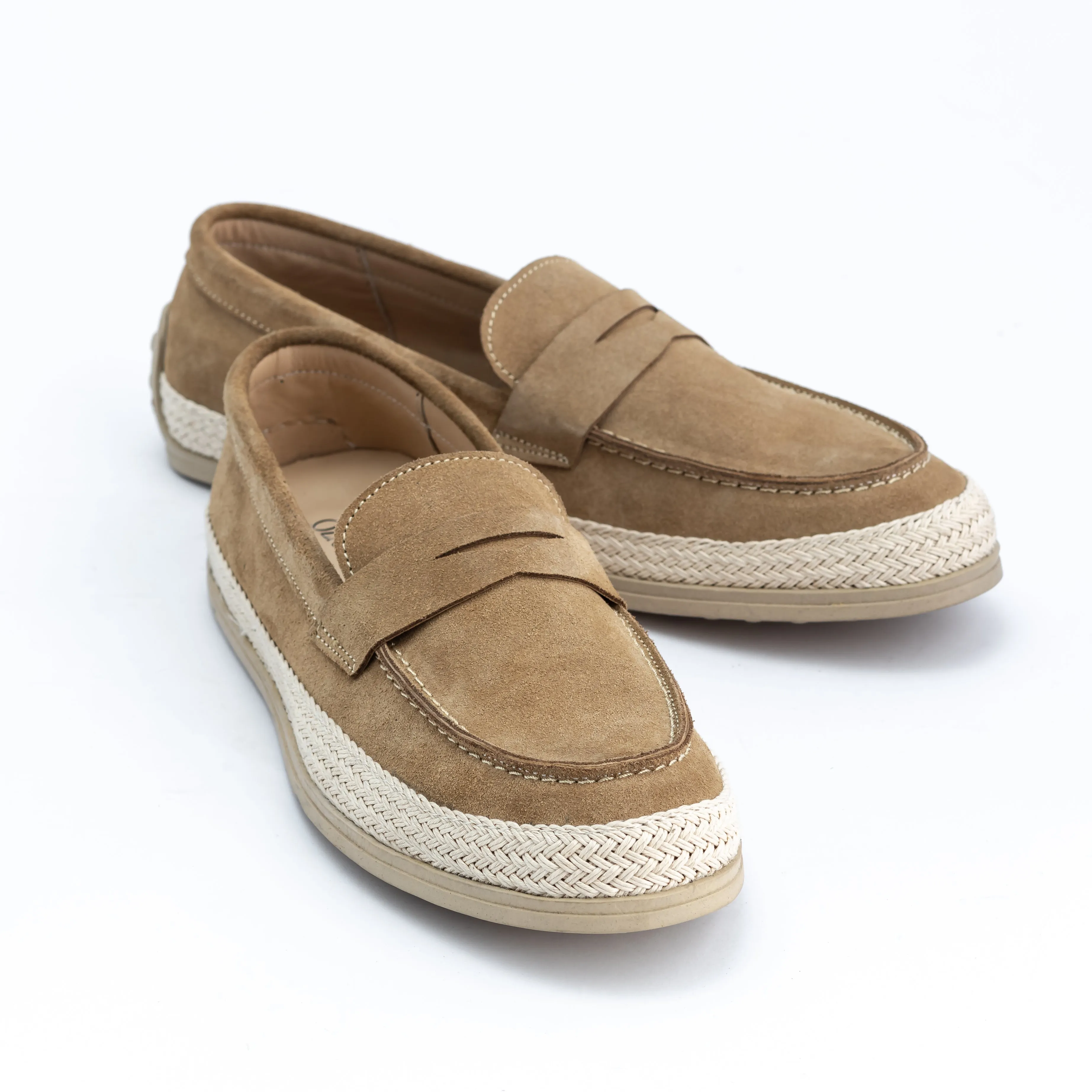 Beige Suede Espadrillis