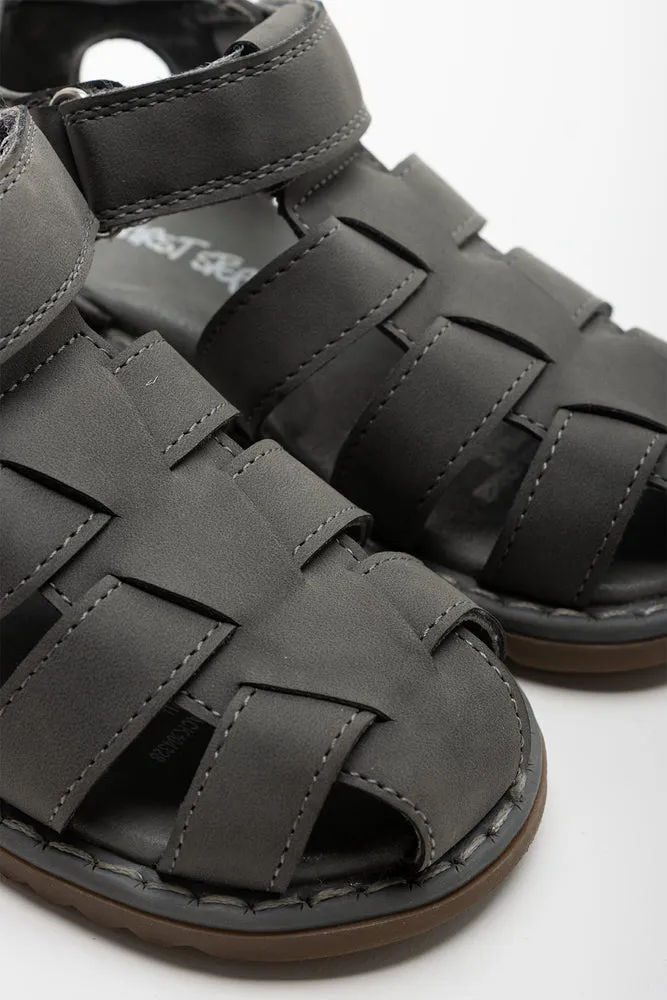 Caged Sandal Grey