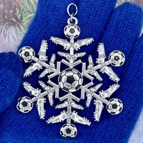 Soccer SnowWonder® Snowflake Themed Ornament, 6061
