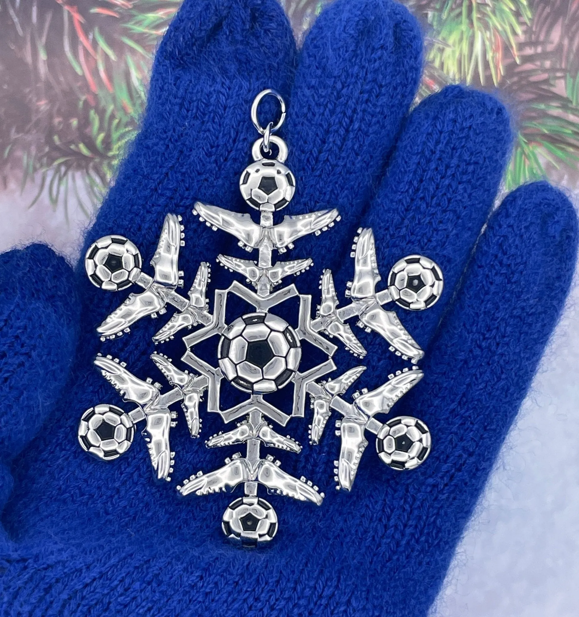 Soccer SnowWonder® Snowflake Themed Ornament, 6061